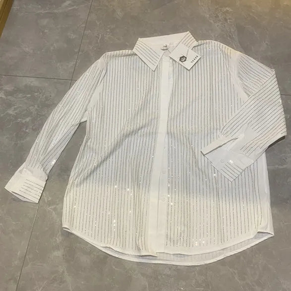 Soft Breathable Elegant Loose Fit Knit Blouse For Women