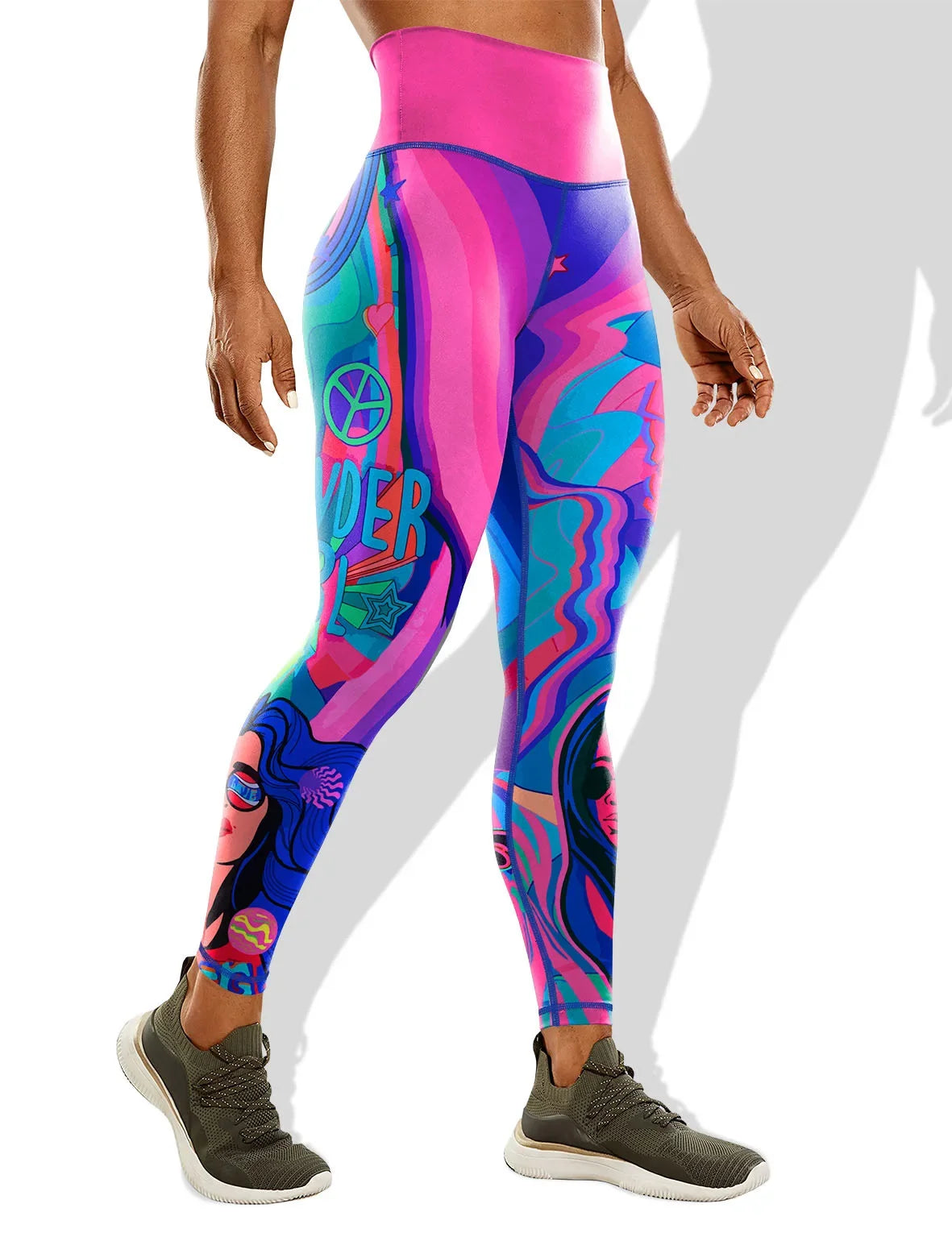 Uniqueprinting High Elasticity Leggings For Outdoor Sports Fitness Running Cycling Yoga New Cross-border Style