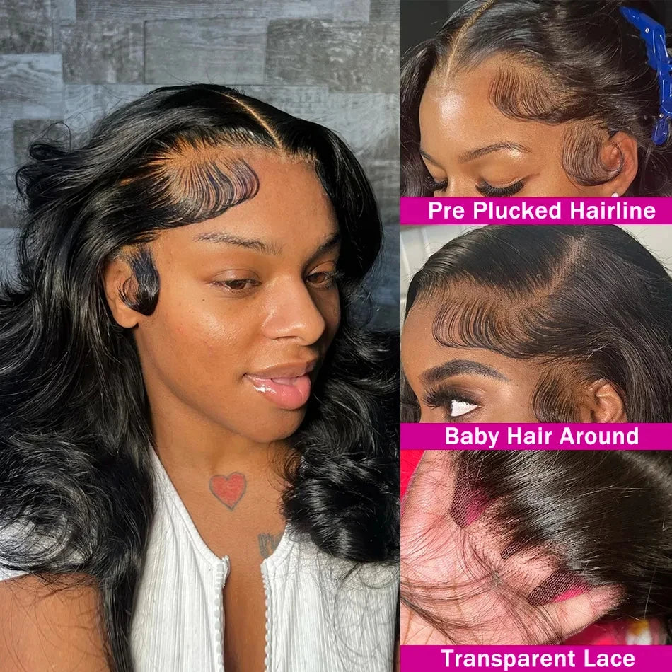 Short Bob Wigs Human Hair 100% Body Wave Lace Front Human Hair Wig Short HD Lace Wgs For Women Pre Plucked 4x4 5x5 Closure Wig