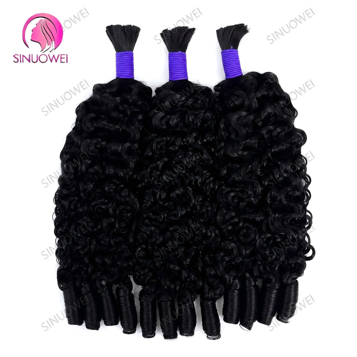 Deep Wave Human Hair Braiding Extensions for Women