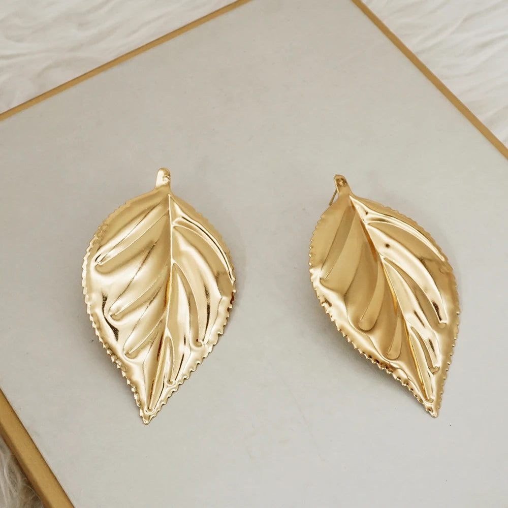 Fashion Jewelry Big Gold Color Round Geometric Earrings Dangle Drop Earrings For Women African Wedding Party Gifts