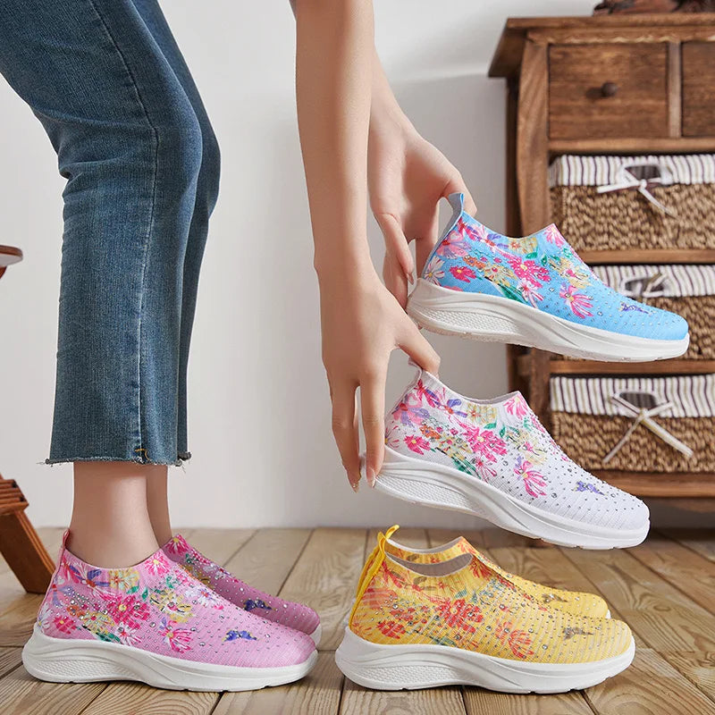 Shoes women 2025 new fashion fashion match color breathable single shoes women's shoes casual running shoes