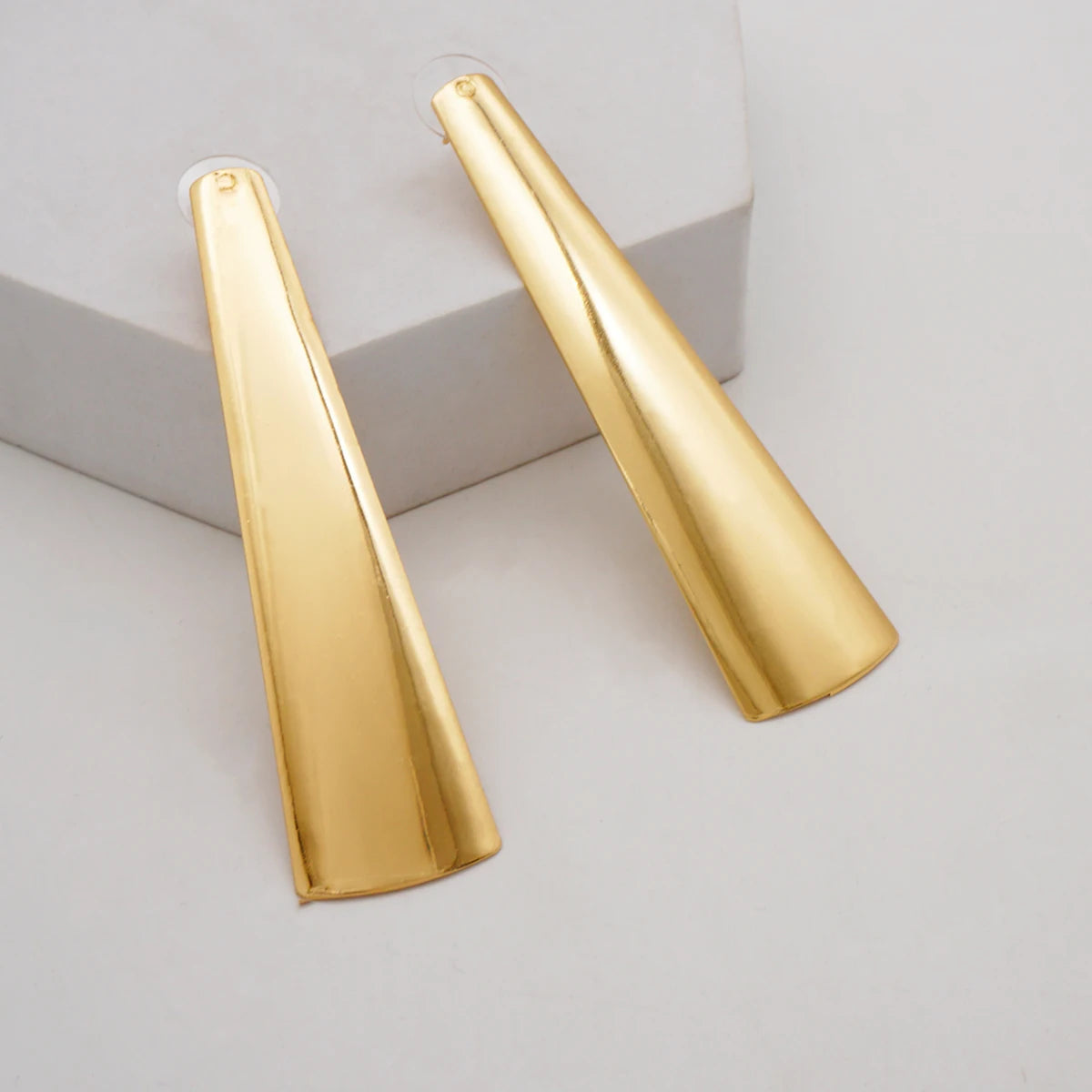 Fashion Jewelry Big Gold Color Round Geometric Earrings Dangle Drop Earrings For Women African Wedding Party Gifts