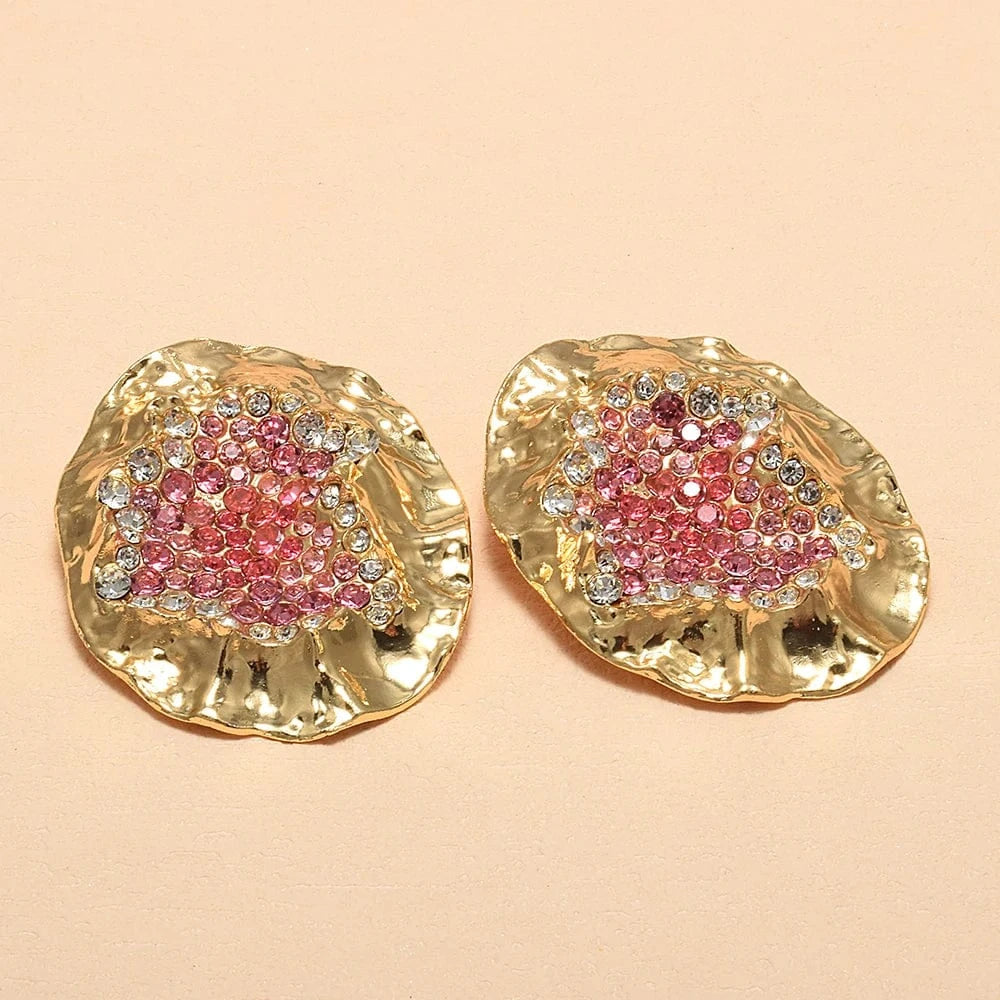 Statement Metal Earrings Trendy Drop Earrings Elegant Popular Earrings Female Accessories Wholesale