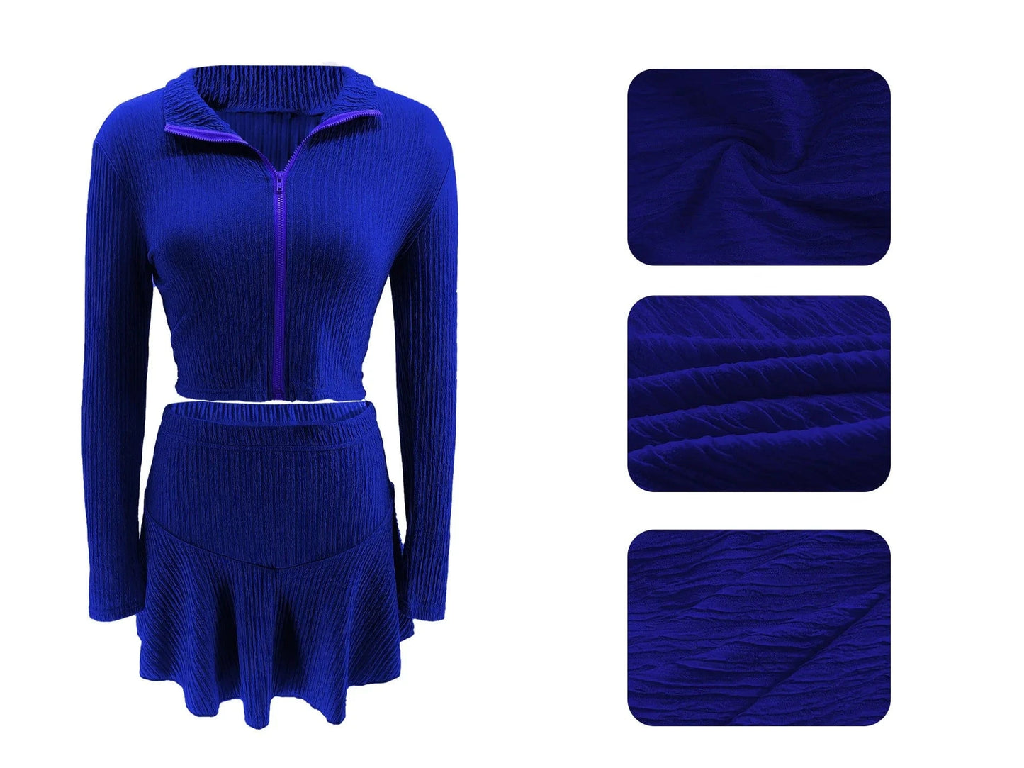 Summer Mini Skirt Outfits Sexy Women Streetwear Two Pieces Tracksuit Set Lady Night Club Matching Set
