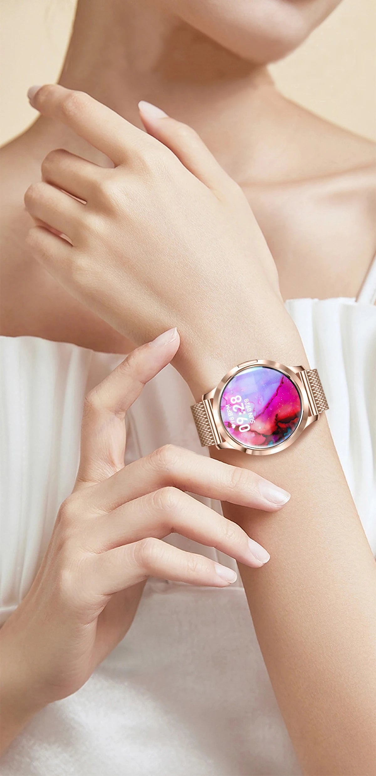 2025 New Smart Watch For Women 1.32"HD AMOLED Screen IP68 Waterproof Heart Rate Women Health Ladies Smartwatches For Android ios