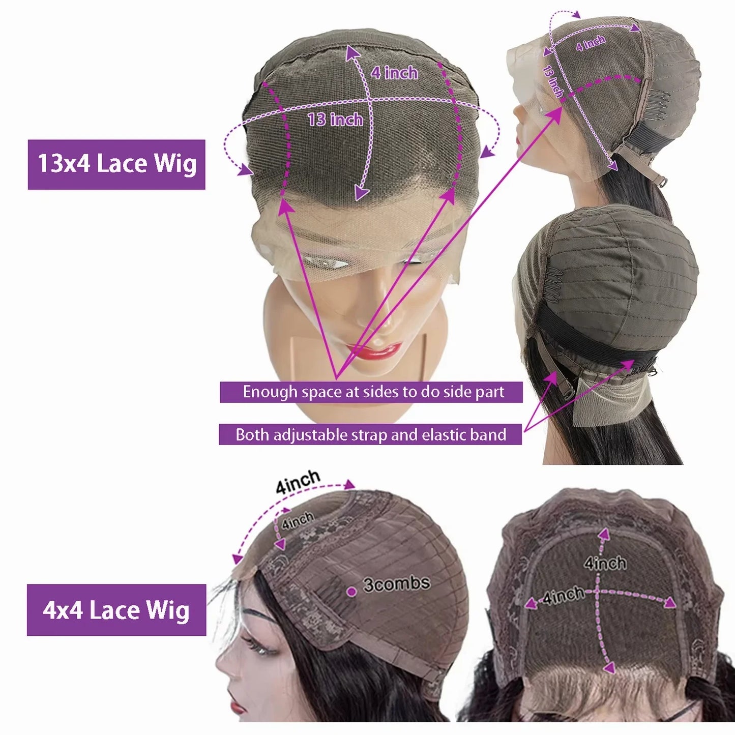 4x4 13x4 Lace Front Human Hair Bone Straight Wigs Cheap Short Bob Wig Brazilian Preplucked Lace Frontal Wigs 100% Human Hair