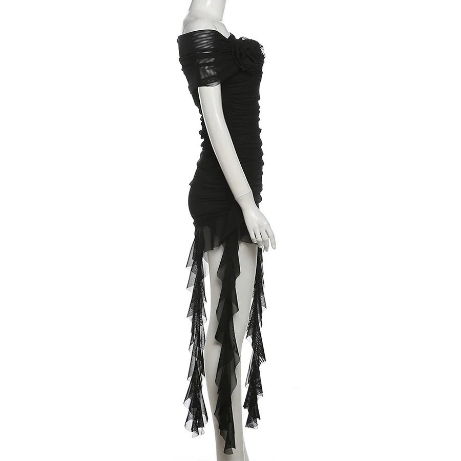 Sylcue Spring Bachelor Party Sweet Gentle Intellectual Tight Character Hot Mature Beautiful Girl Chest Tassel Dress