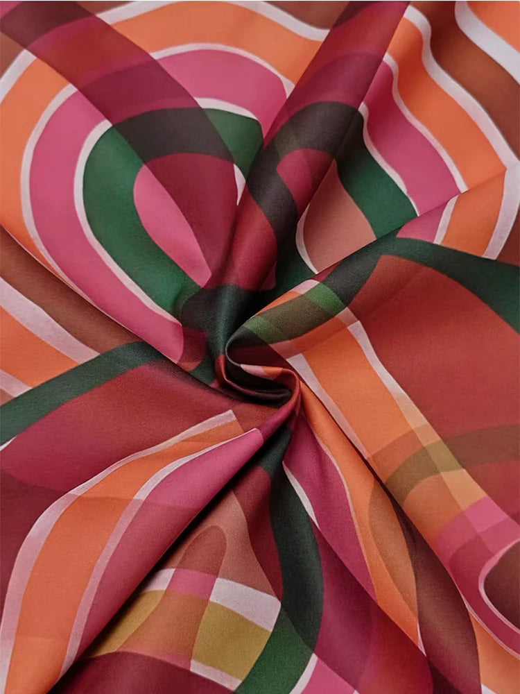 Gymystars Elegant Dresses for Party Fall Women Clothes Chic Straps Colorful High Neck Lantern Sleeve Fashion Wedding Guest Dress