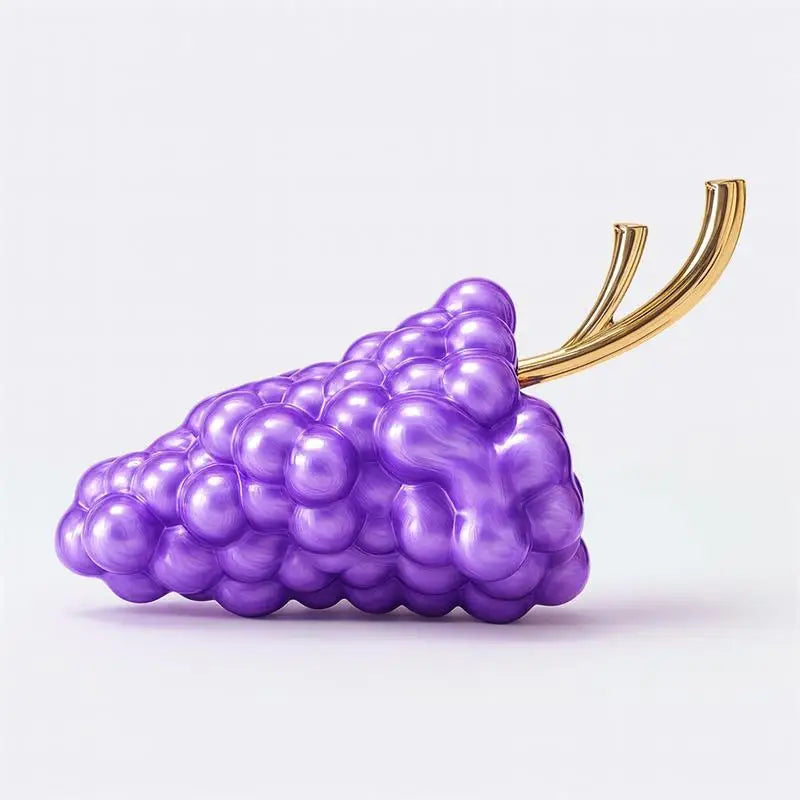 Unique Grape Shape Clutch Bag Evening Bag Luxury Creative Fruit Design Women's Crossbody Bag Elegant Cosmetics Storage Chain Bag