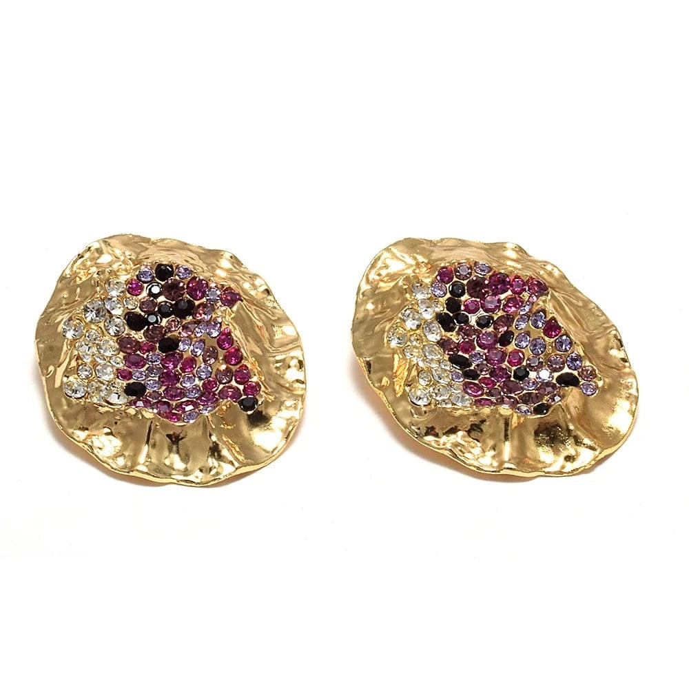 Statement Metal Earrings Trendy Drop Earrings Elegant Popular Earrings Female Accessories Wholesale