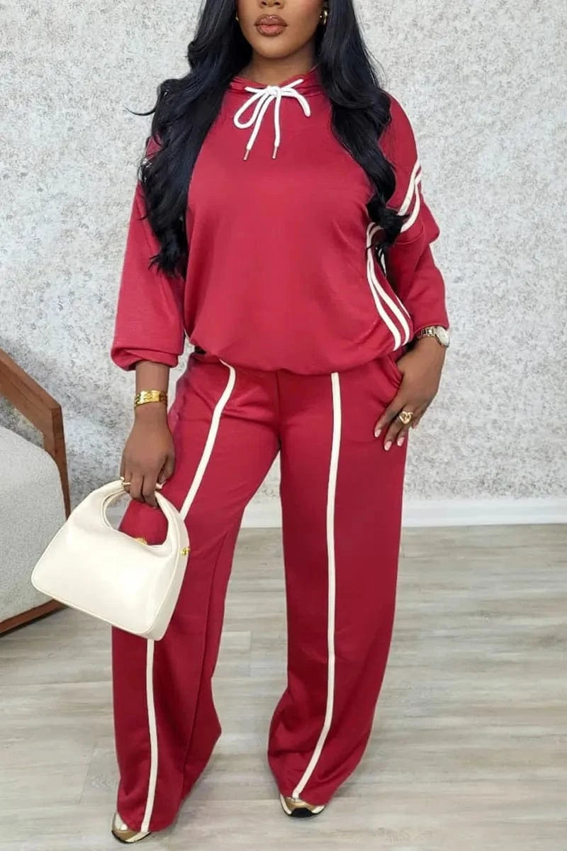 Winter Autumn Sporty Pants Outfit Sexy Women Two Pieces Club Matching Set Streetwear Casual Tracksuit Set