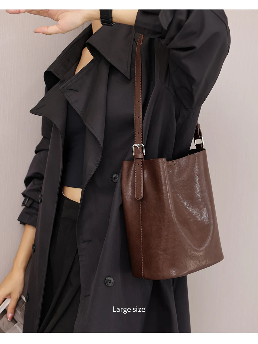 Women's Cowhide Genuine Leather Bag Ladies High Quality Luxury Designer Handbag Fashion Crossbody Bags Female Shoulder Bag Lady