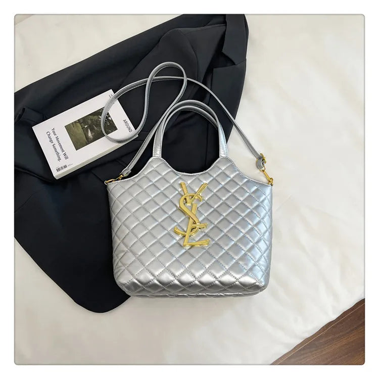 2025 Spring New Style Large Women's Bags, Letter-patterned Large-capacity Tote Bags, Underarm Bags, Fashionable and Versatile