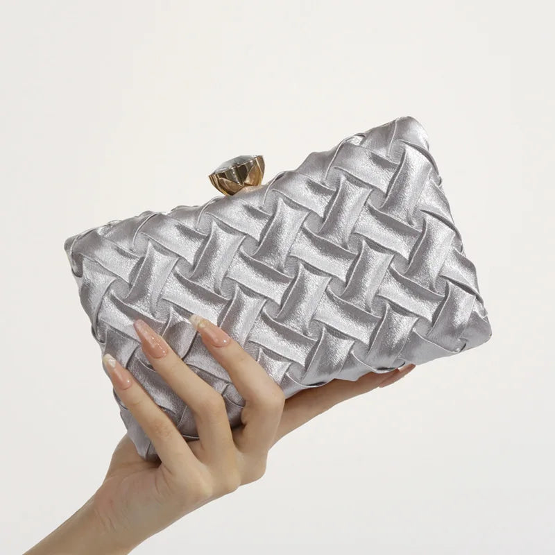 Elegant Luxury Dot Chain Shoulder Clutch Bag for Women