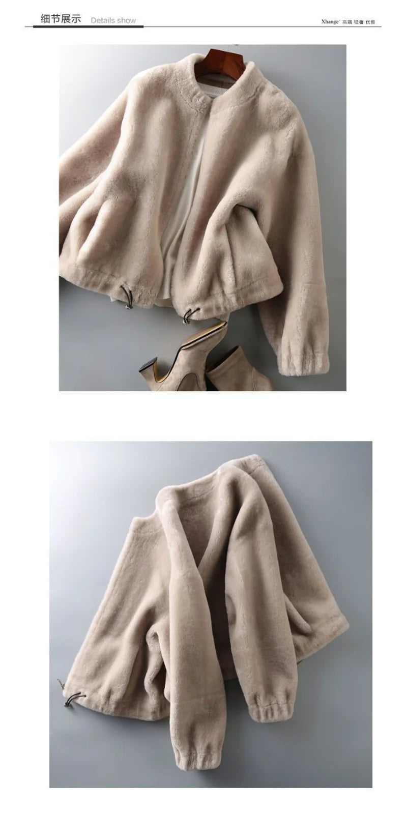 Fur Coat Integrated Stand Collar Jacket For Women 2023 New Autumn Winter Clothing Imitation Rabbit Mink Plush Loose Short Coat