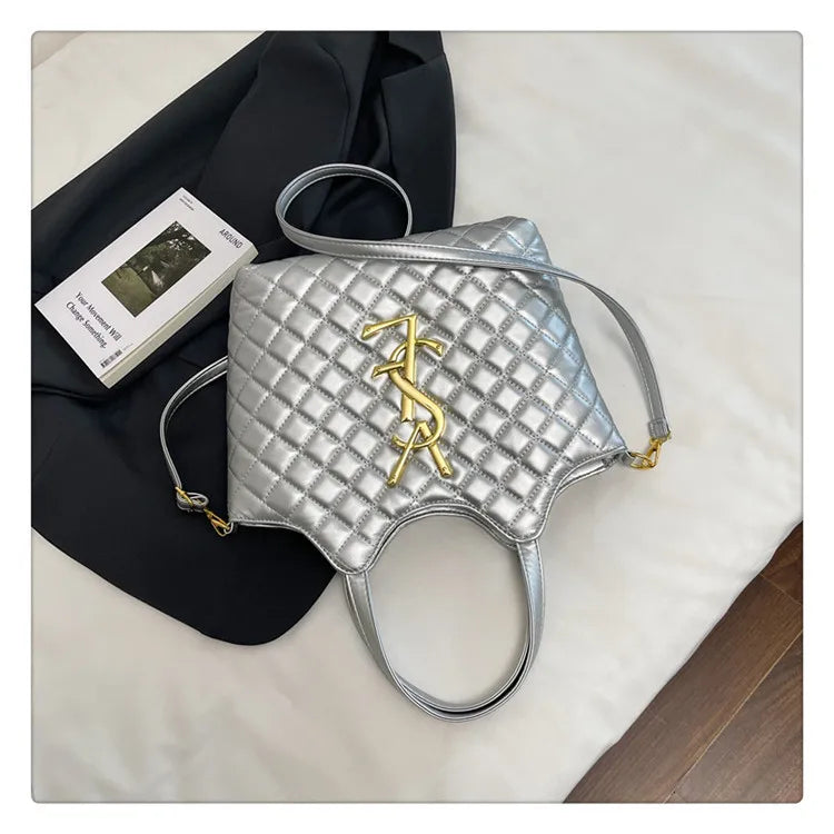 2025 Spring New Style Large Women's Bags, Letter-patterned Large-capacity Tote Bags, Underarm Bags, Fashionable and Versatile