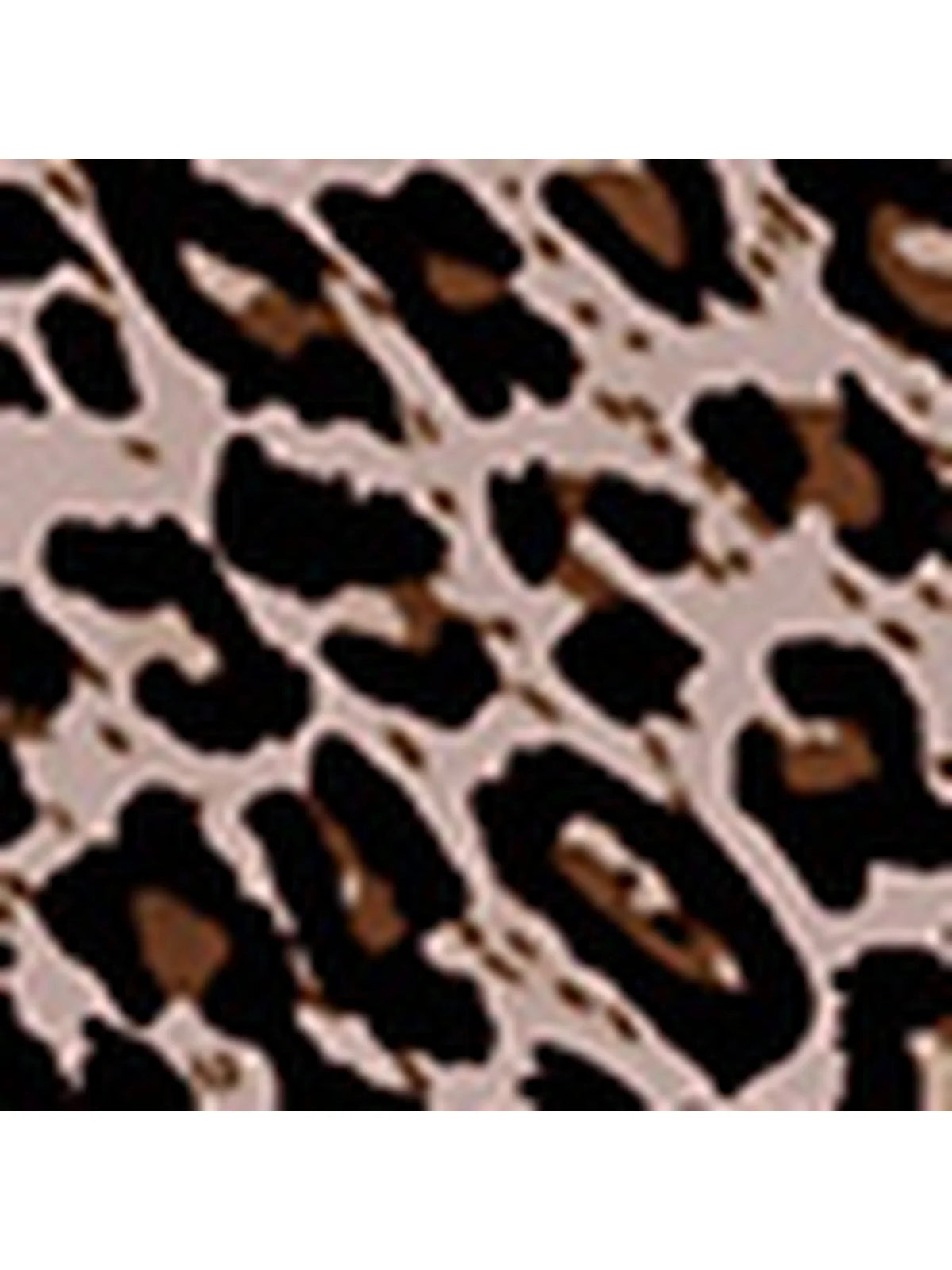 Leopard Print Lotus Sleeve Plus Size Top for Women