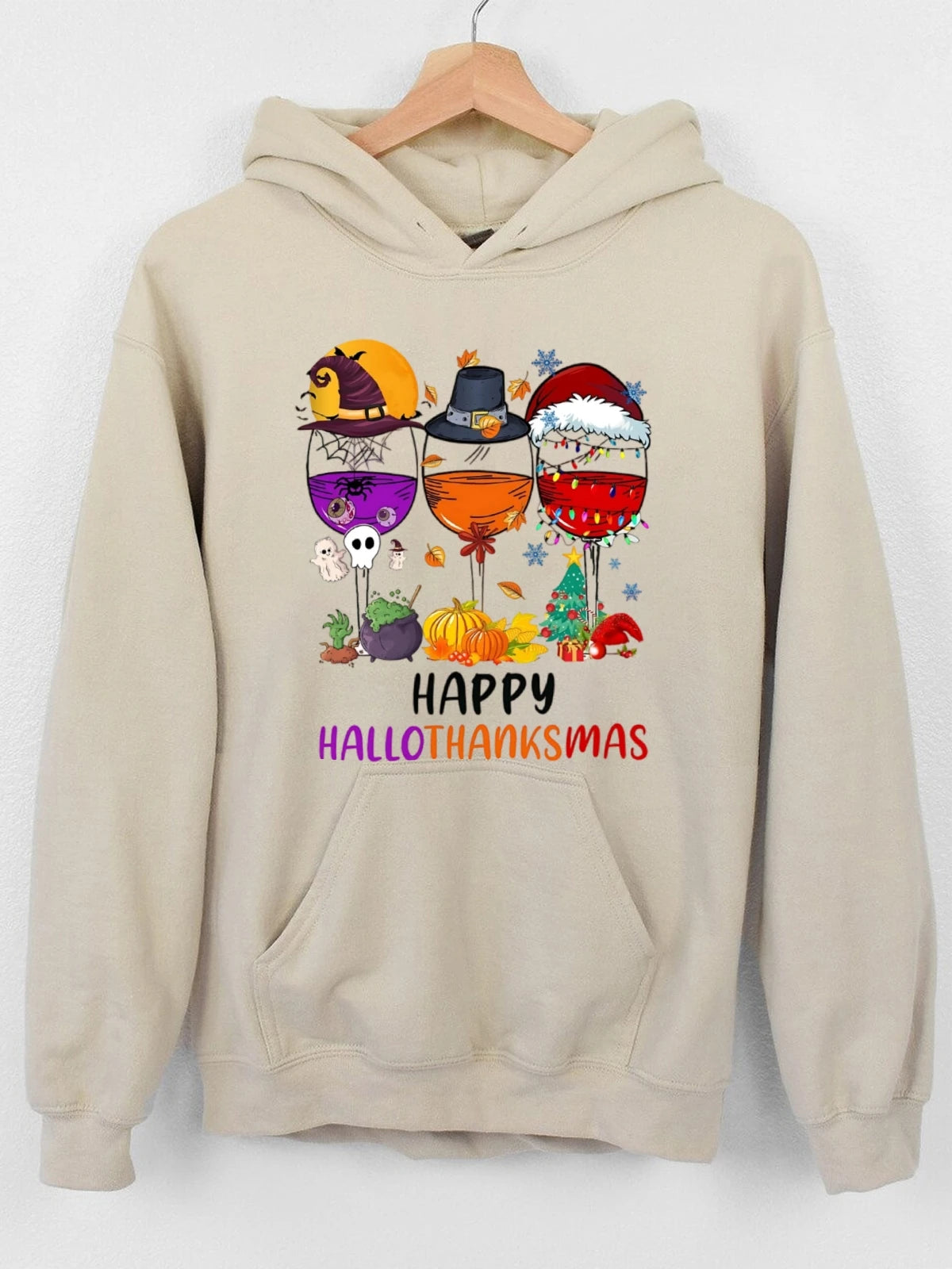 Hoodies Lightweight Cotton Hooded Sweatshirt - Breathable Fabric with Contrast Stitching Heavy Weight Cotton Plus Velvet Hooded