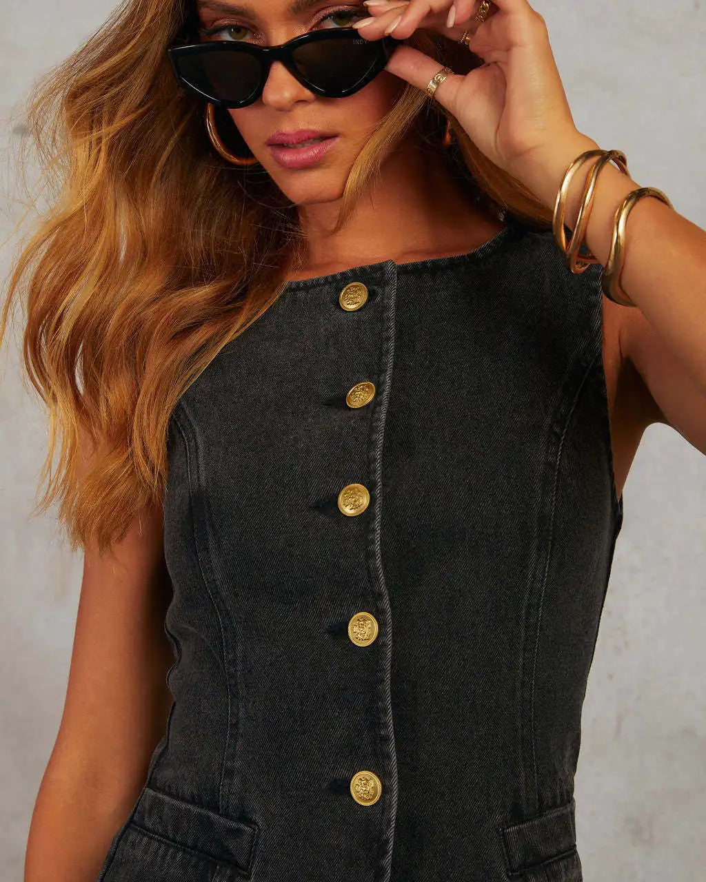 Streetwear Denim 2 Piece Sets Women Outfit Summer Clothes Women 2025 Sleeveless Vest Top Wide Leg Pants Sets Jeans Two Piece Set