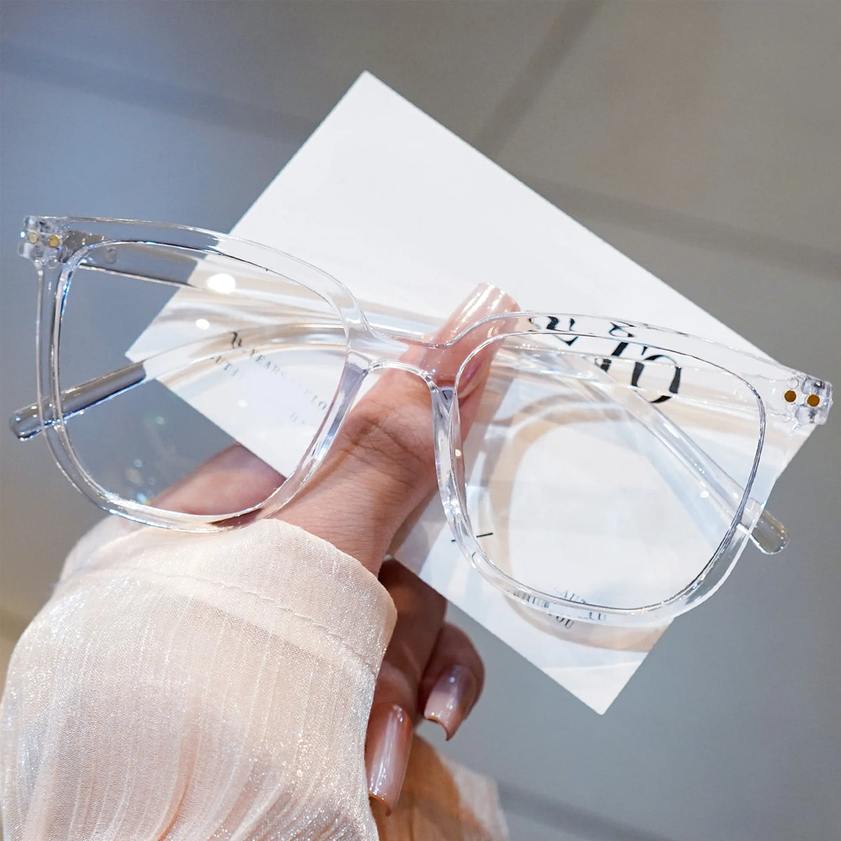 Square Frame Clear Lens Glasses