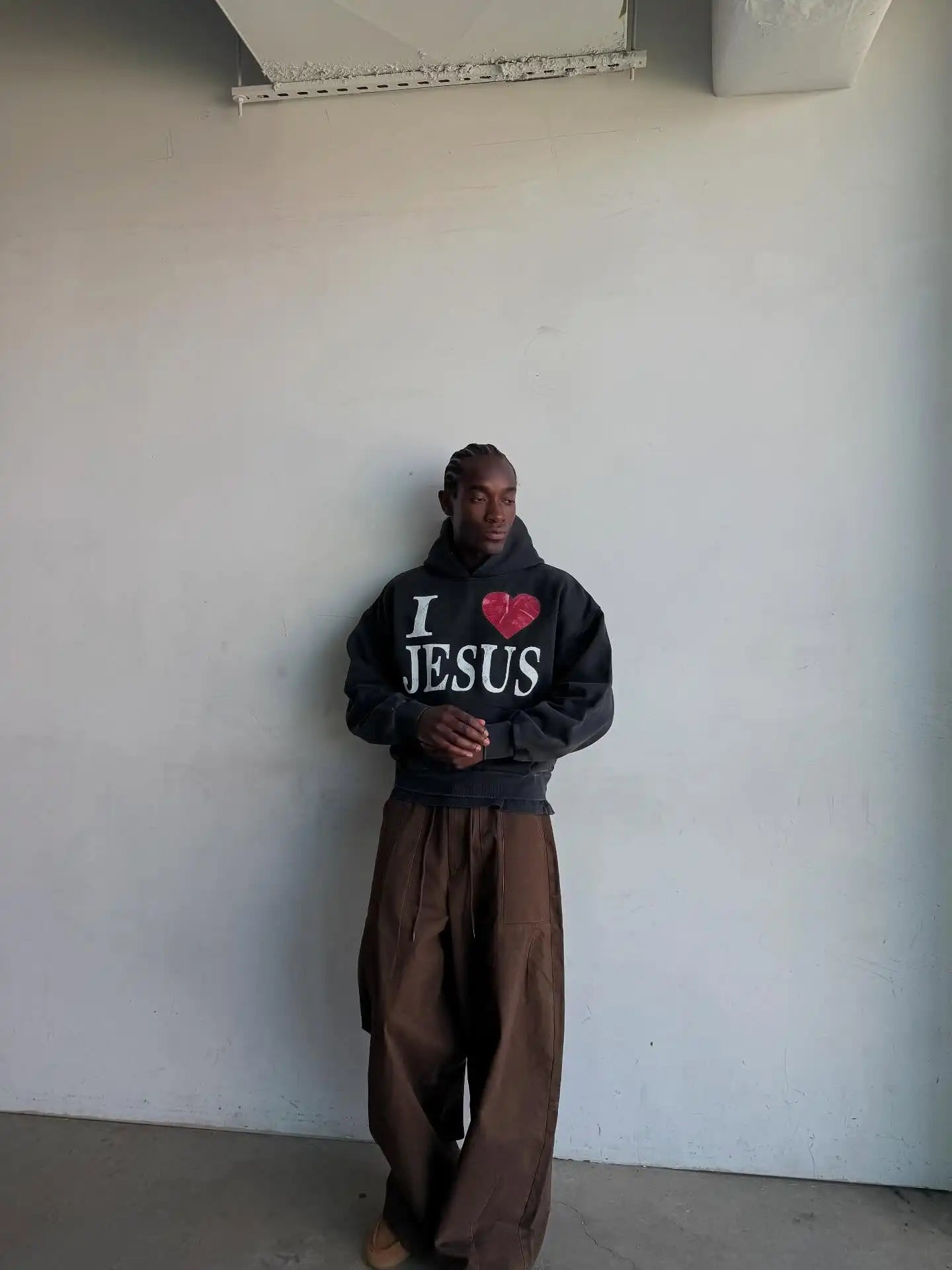 Men Women Hip Hop Jesus Letter Printed Hoodie Y2k Oversized Loose Retro Hooded Pullover Fashion Street Sweatshirt Goth Clothes