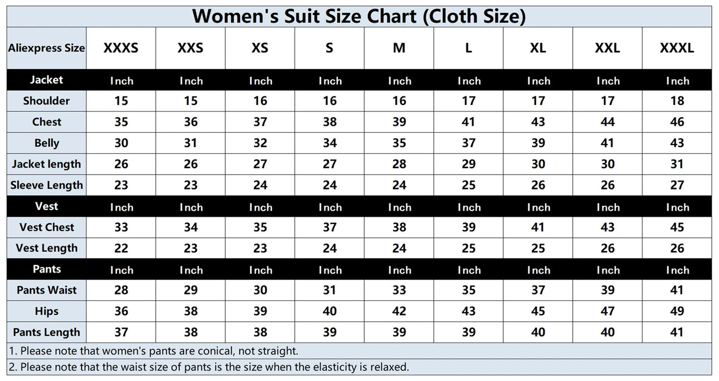 New Navy Blue Women's Suit 2 Pieces Tailored Blazer & Pants Set Formal Bridesmaid Cloth Lady Blazer Set (Jacket+Pants)