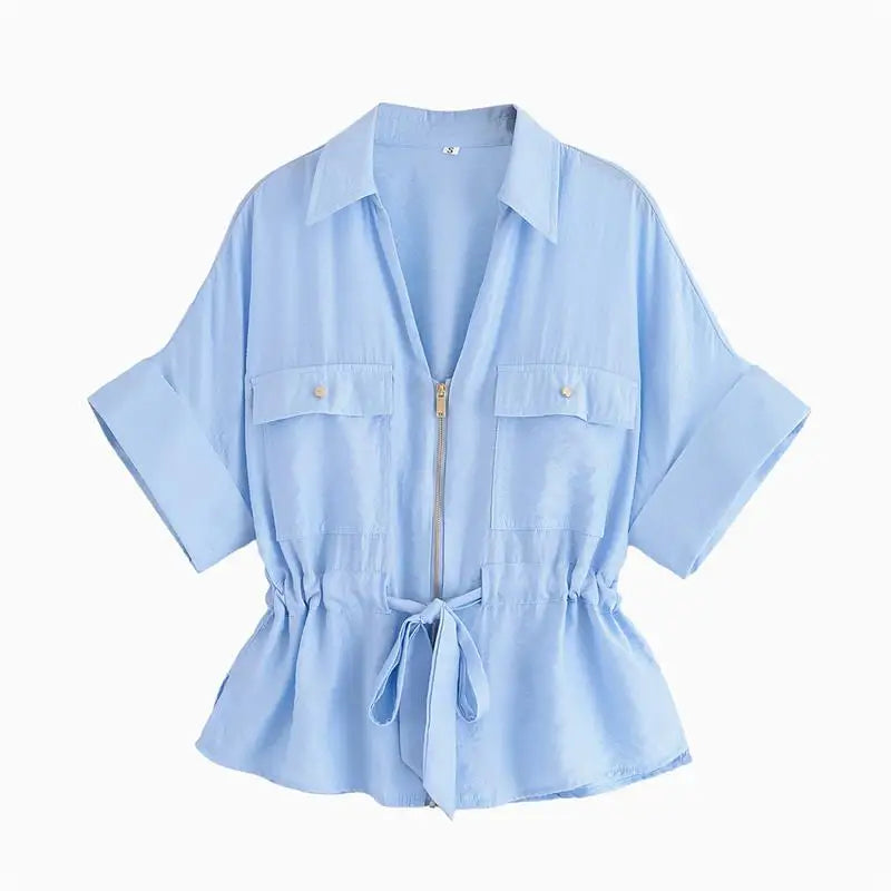 Casual Solid Chic Coat And Wide Leg Trouser Set for Women