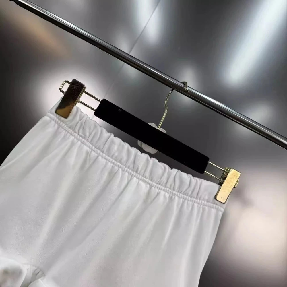 VGH Versatile Patchwork English Letters Short Skirt for Women Low Waist Spliced Ruffles Hem Hotsweet Skirts Female Summer New