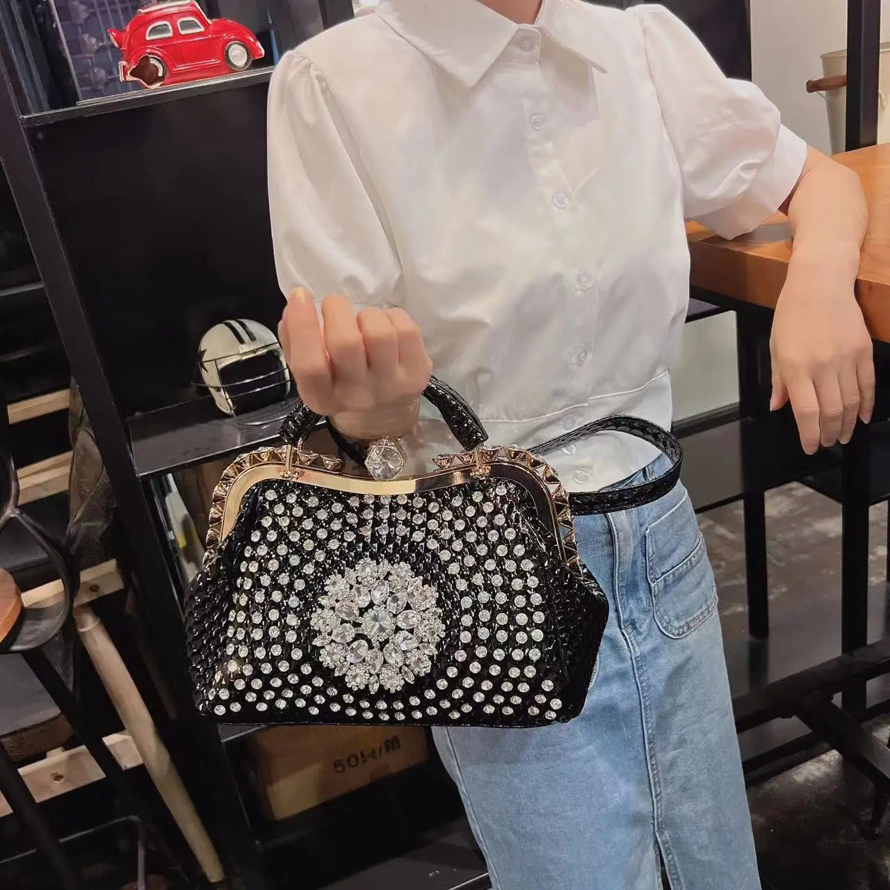 Designer Brand Shoulder Bag New Crossbody Large Capacity Diamond Handbag for Women Сумка Женская Hot Selling