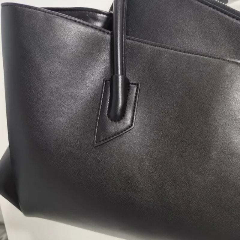 Luxury Brand Design Tote Bag Women's Fashion Irregular High-end Simple Large-capacity Handbag High-quality Leather Shoulder Bag