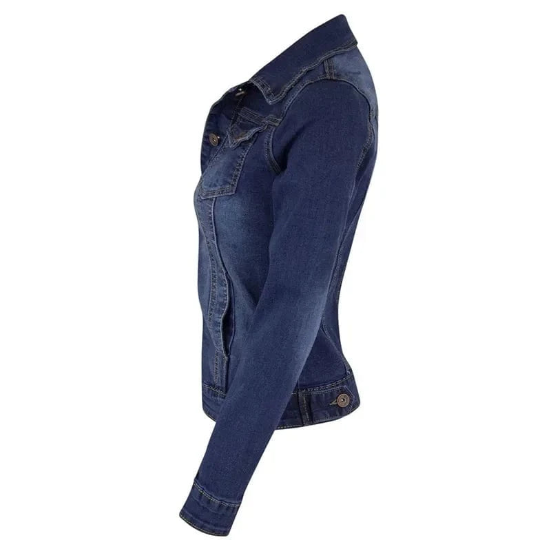 2024 New Short Denim Jackets Women autumn Wash Long Sleeve Vintage Casual Jean Jacket Bomber Denim Coat ladies jacket outerwear