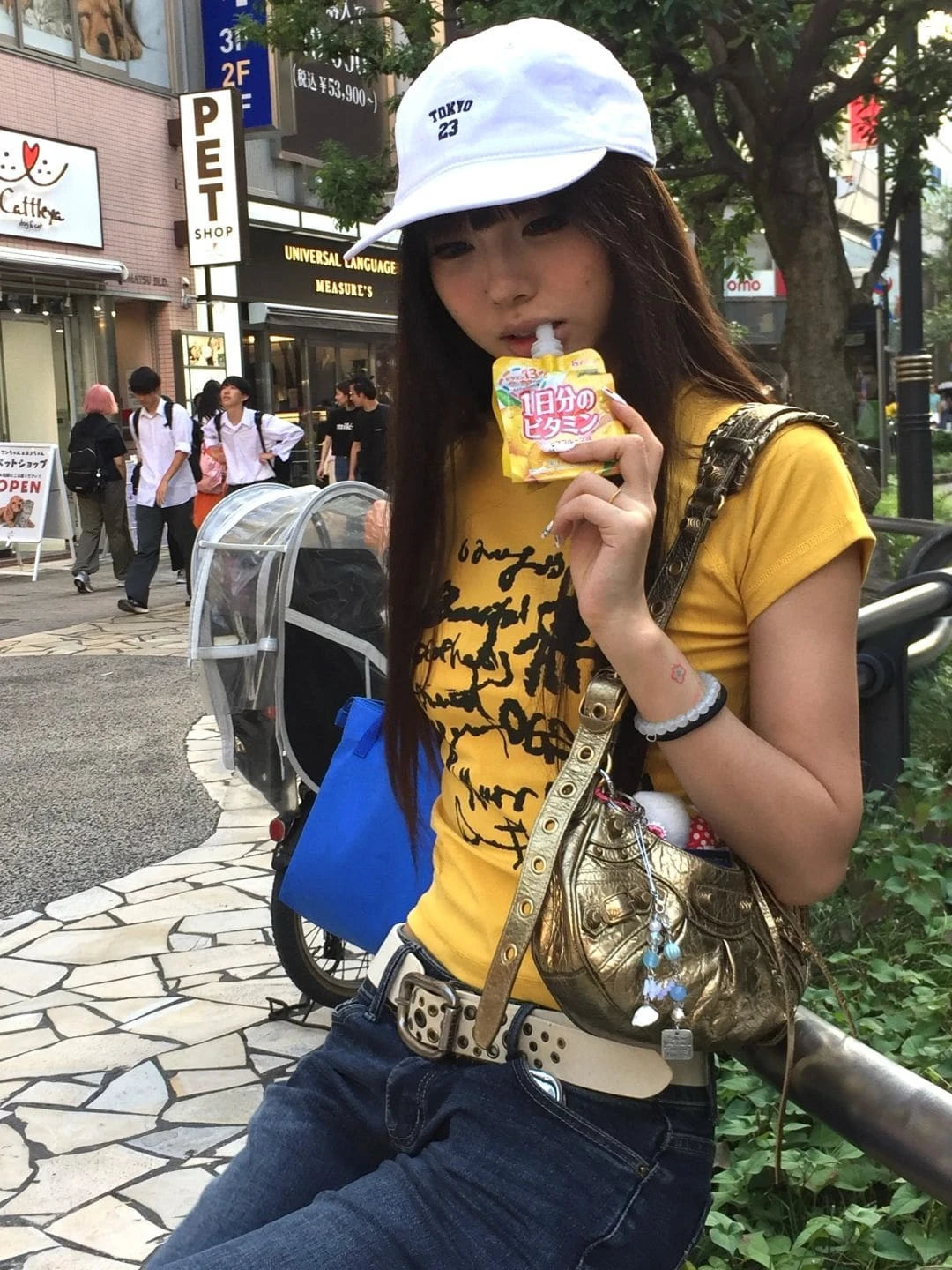 Karrram Japanese Y2k Letter Print T-shirt Vintage Harajuku Crop Top Trashy 2000s Style Short Sleeve Tee Shirt American Retro 90s
