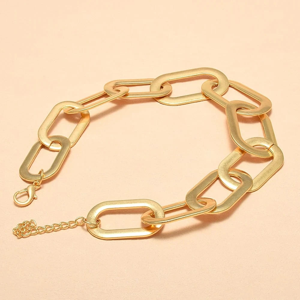 Hoops Necklaces Golden Metal Necklaces Popular Necklaces Jewelry For Women Trendy Accessories Wholesale