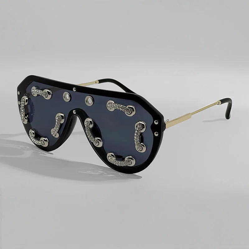 Futuristic Shield Fashion Sunglasses