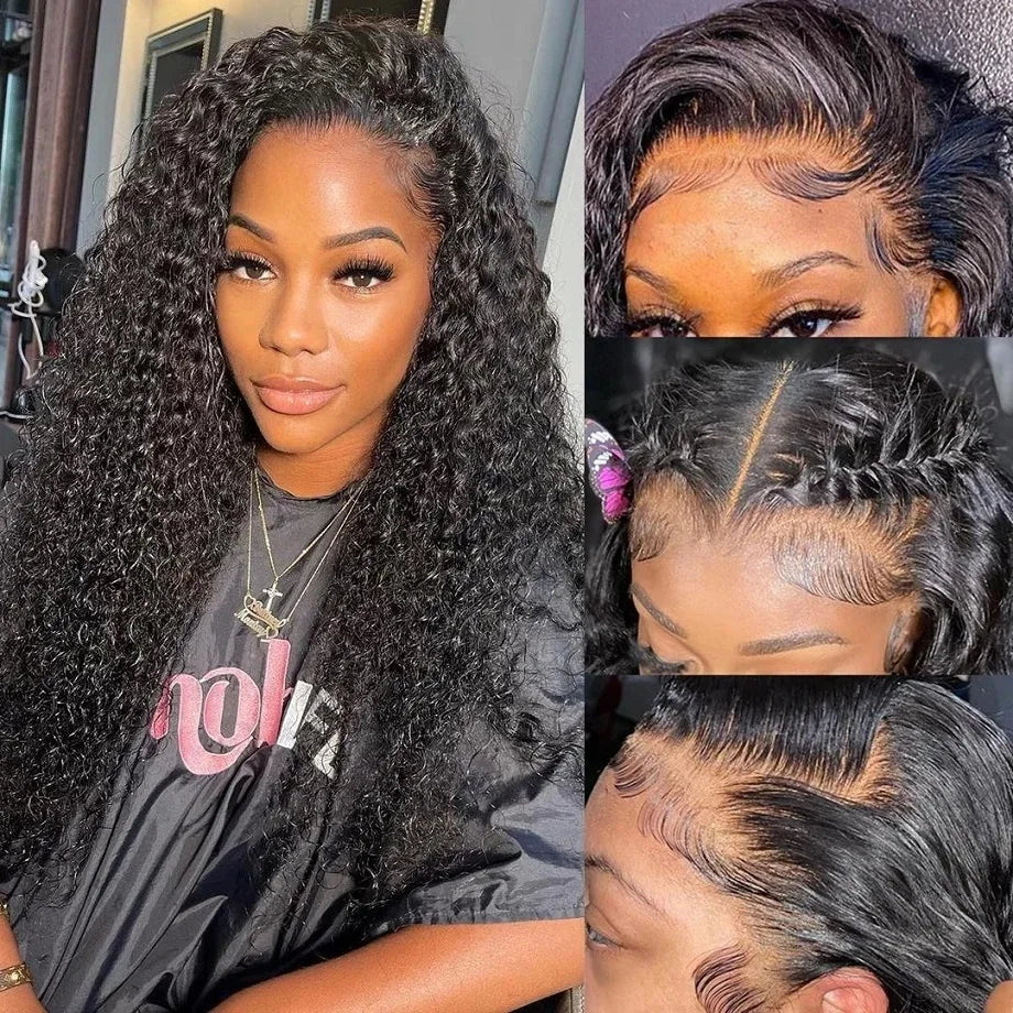 Hd Lace Wig 13x6 Human Hair Deep Wave Frontal Wig 30 40Inch Curly Wigs For Women Brazilian Hair 13x4 Water Wave Lace Front Wig
