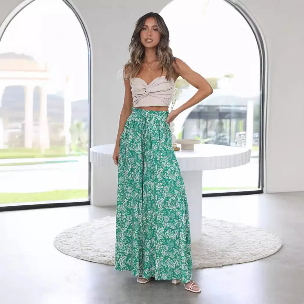 Fashionable Loose Casual Wide Leg Pants Women's Spring Summer Independent Station Long Trousers Comfortable Female Clothing