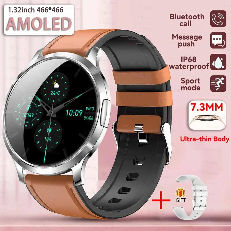2025 New Smart Watch For Women 1.32"HD AMOLED Screen IP68 Waterproof Heart Rate Women Health Ladies Smartwatches For Android ios