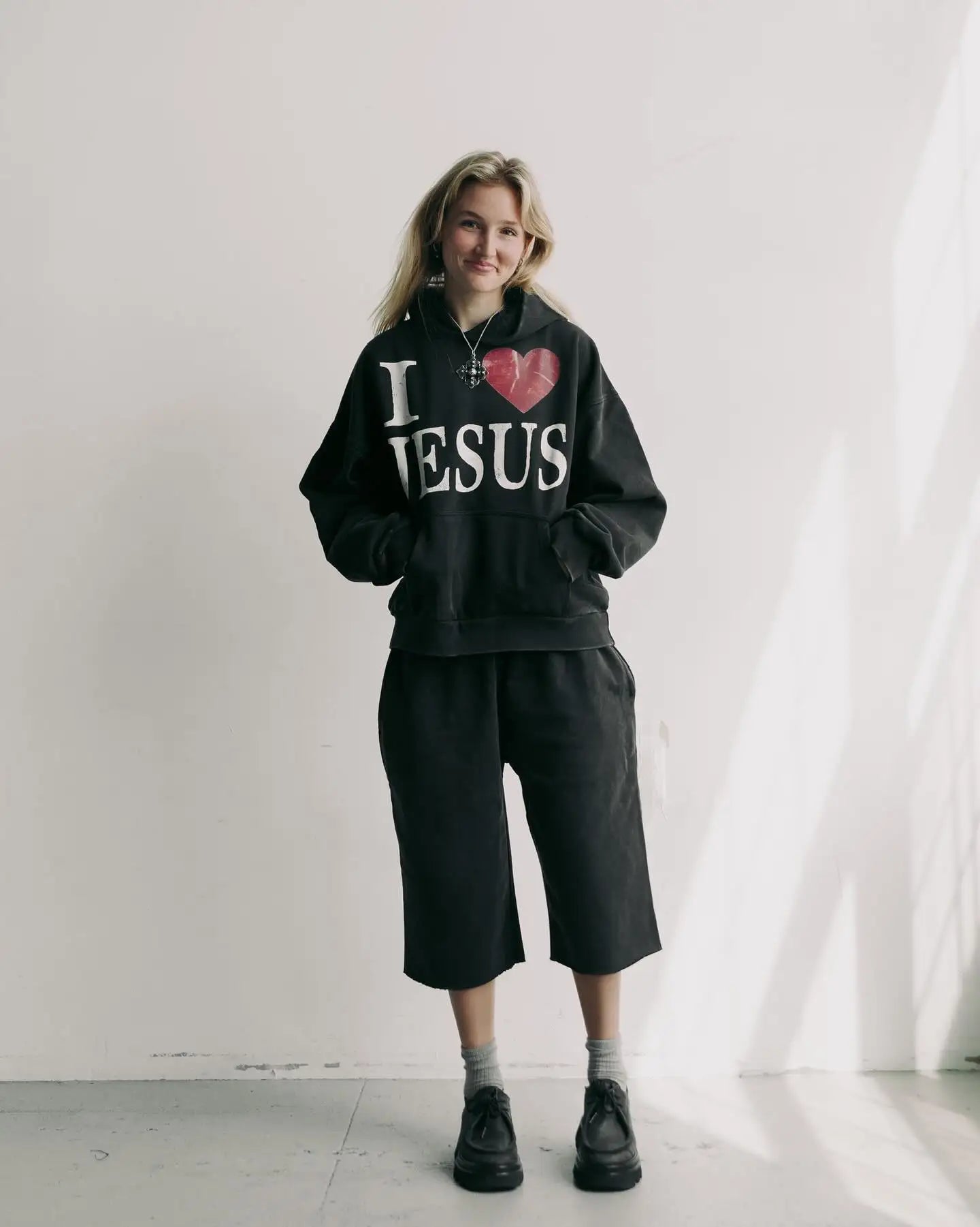 Men Women Hip Hop Jesus Letter Printed Hoodie Y2k Oversized Loose Retro Hooded Pullover Fashion Street Sweatshirt Goth Clothes