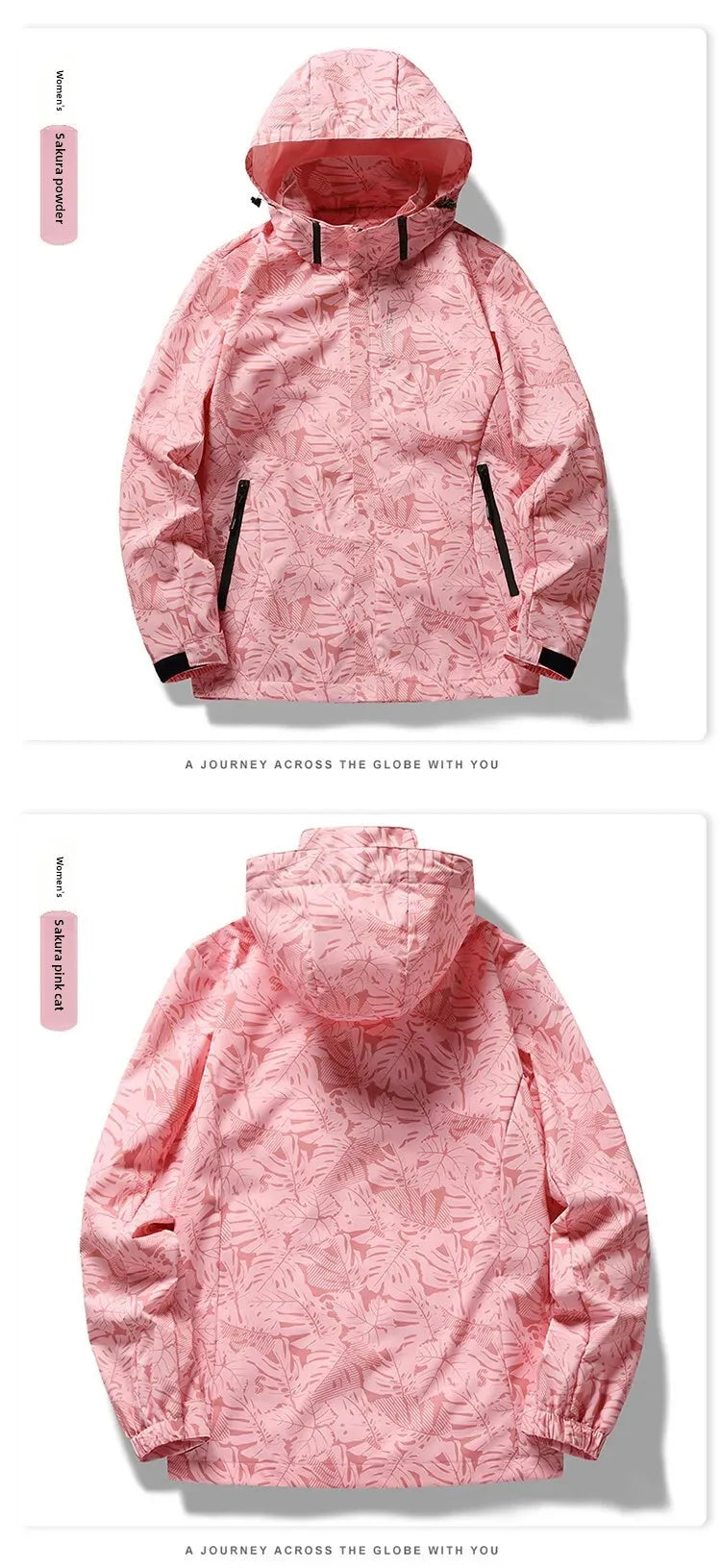 Spring Autumn Camouflage Lightweight Women's Outdoor Waterproof Casual Jacket Couple's Hiking Clothing Single Layer Windbreaker