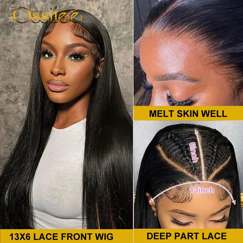 Pre Cut Lace Wig Human Hair Ready to Wear Transparent 13x4/13x6 Lace Front Human Hair Pre Plucked Pre Cut 5X5 Lace Closure Wig