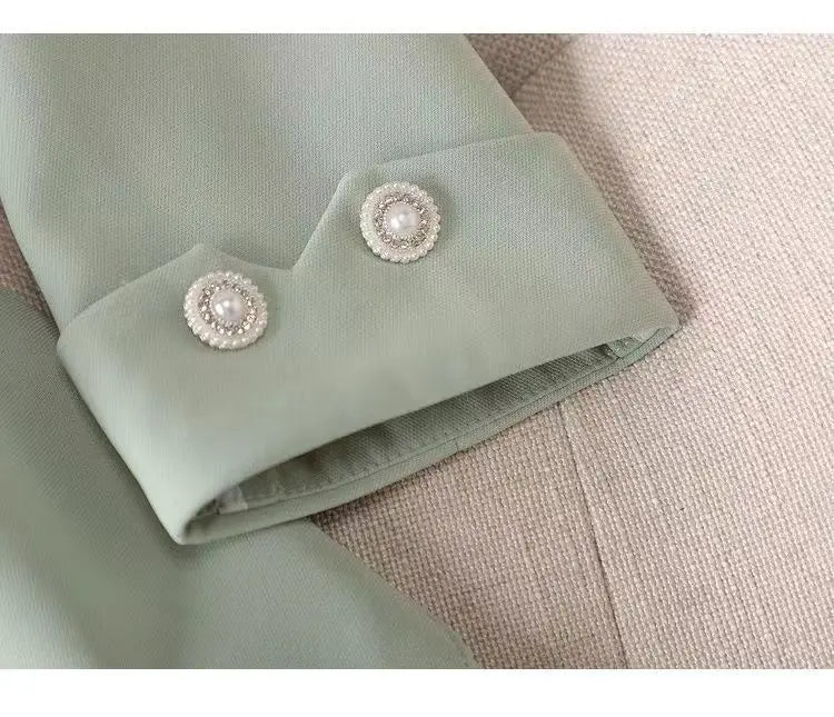 New 2025 Summer Women Blazers Coat Thin Suit Jacket for Women Short Slim Seven Point Suit, Single-layer