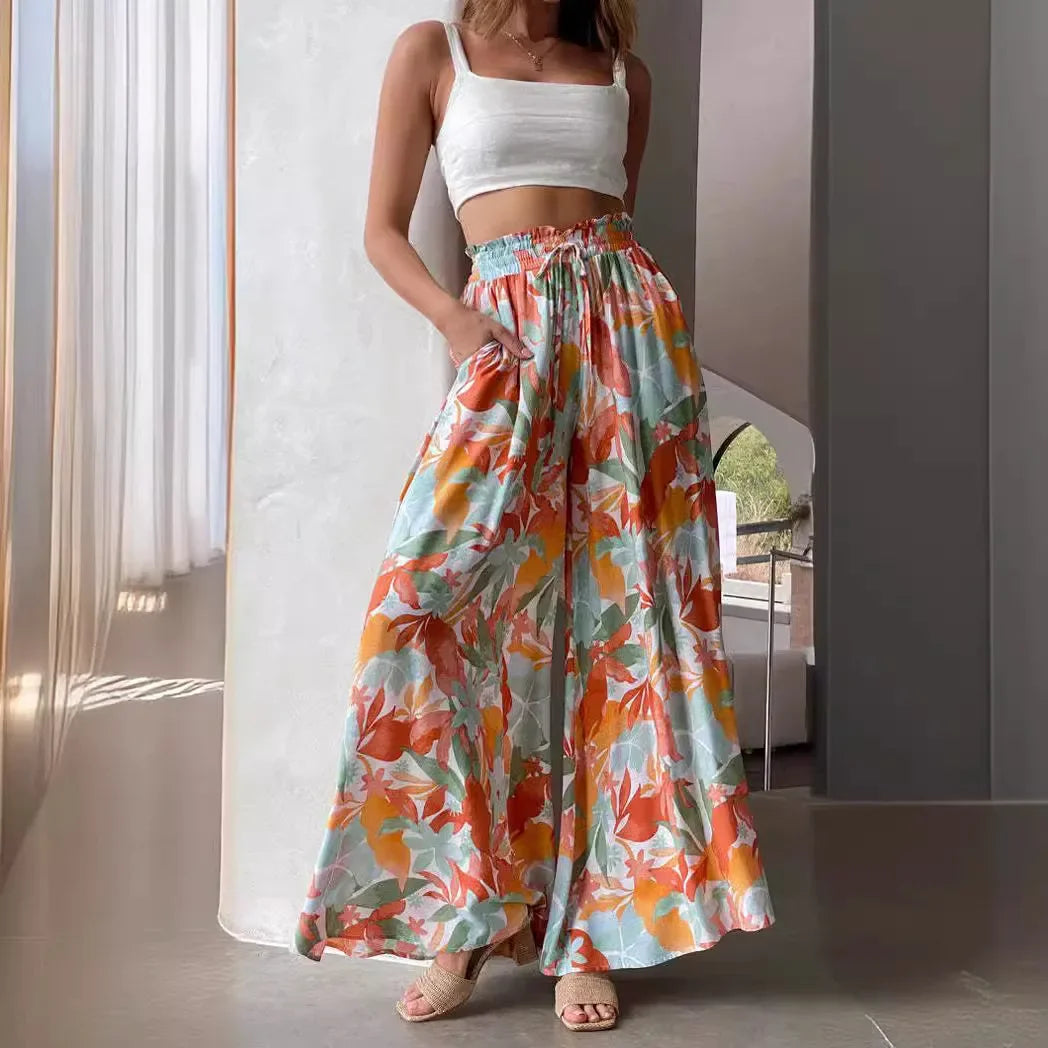 Fashionable Loose Casual Wide Leg Pants Women's Spring Summer Independent Station Long Trousers Comfortable Female Clothing