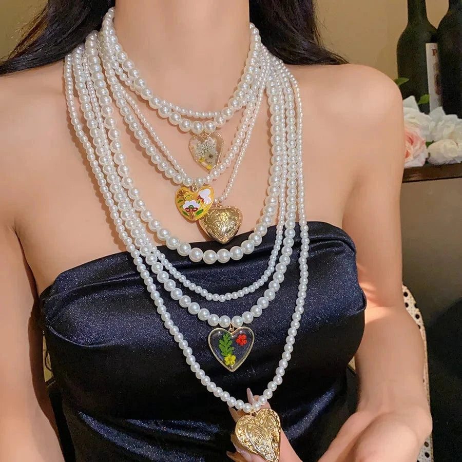 Luxury Crystal Exaggerated Water Droplet Tassel Necklace Women's Fashion Collarbone Chain