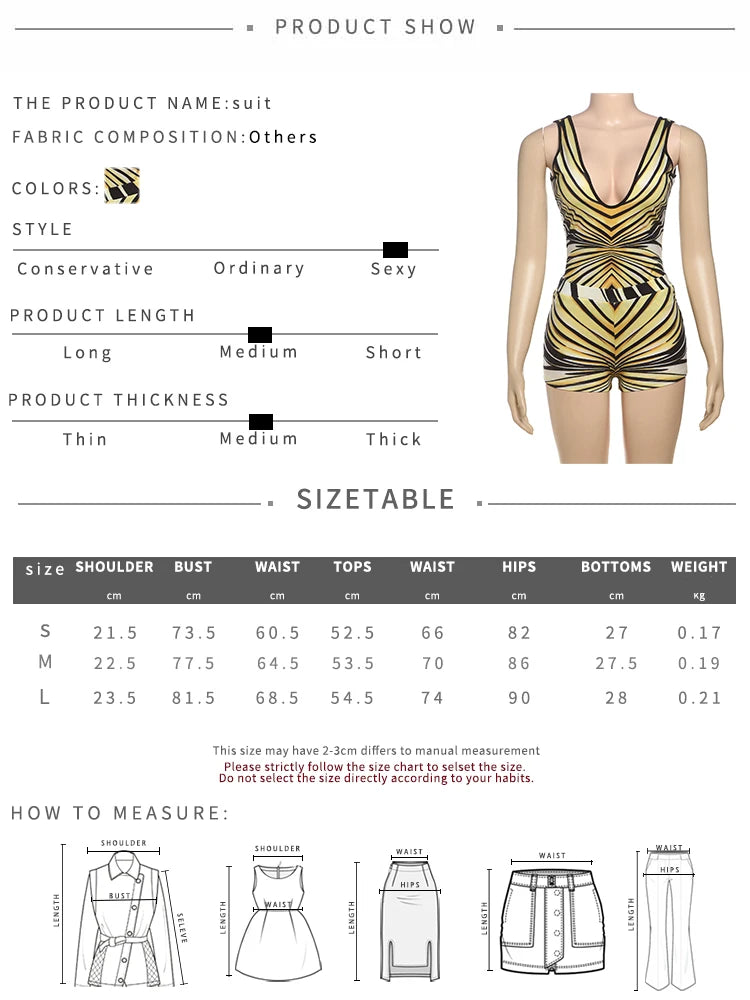 Weird Puss Stripe Women 2 Piece Set Sporty Casual Stretch v-Neck Backless Tank Tops+Shorts Matching Streetwear Hipster Outfits