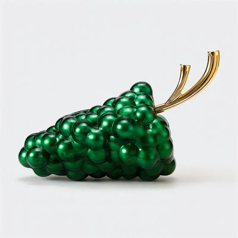 Unique Grape Shape Clutch Bag Evening Bag Luxury Creative Fruit Design Women's Crossbody Bag Elegant Cosmetics Storage Chain Bag