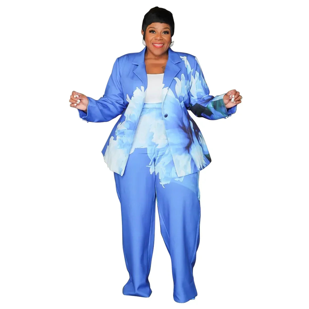 African Clothes for Women 2025 Autumn Winter Elegant 2 Piece Top Pant Matching Sets Dashiki African Clothing Plus Size XL-5XL