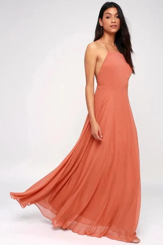 Fashion Women Summer Sleeveless Strap O neck Boho Dress Casual Long Maxi Evening Party Beach Backless Dress Sundress