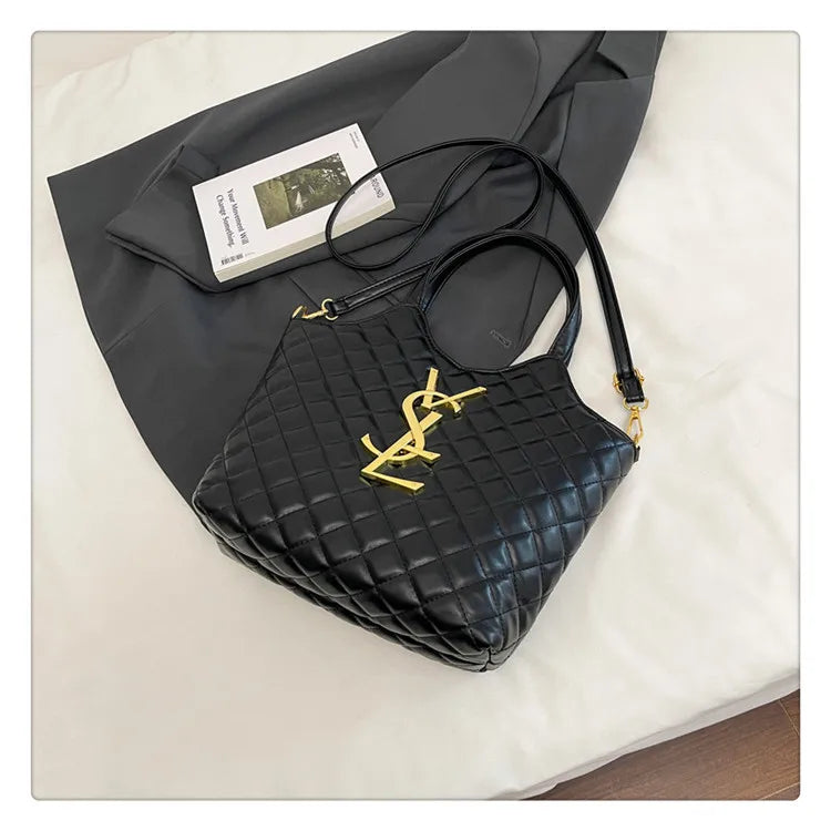 2025 Spring New Style Large Women's Bags, Letter-patterned Large-capacity Tote Bags, Underarm Bags, Fashionable and Versatile