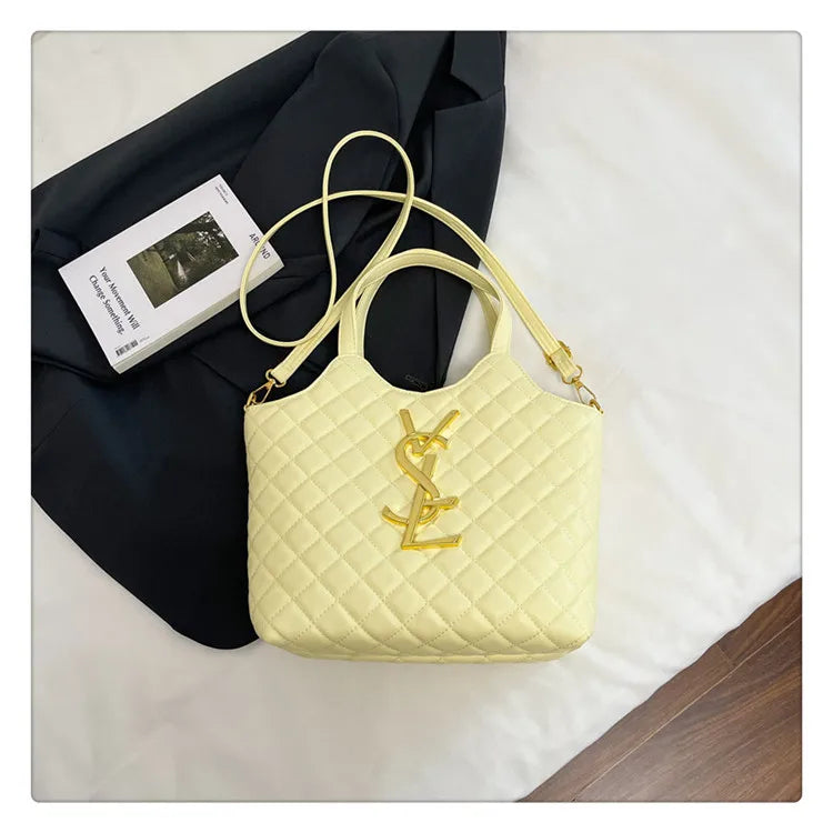 2025 Spring New Style Large Women's Bags, Letter-patterned Large-capacity Tote Bags, Underarm Bags, Fashionable and Versatile